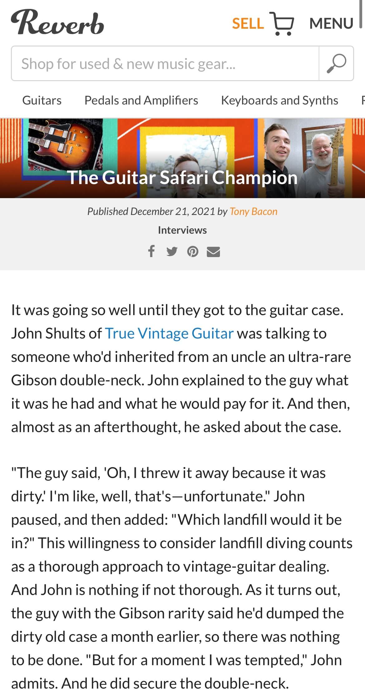 Reverb guitars used hotsell