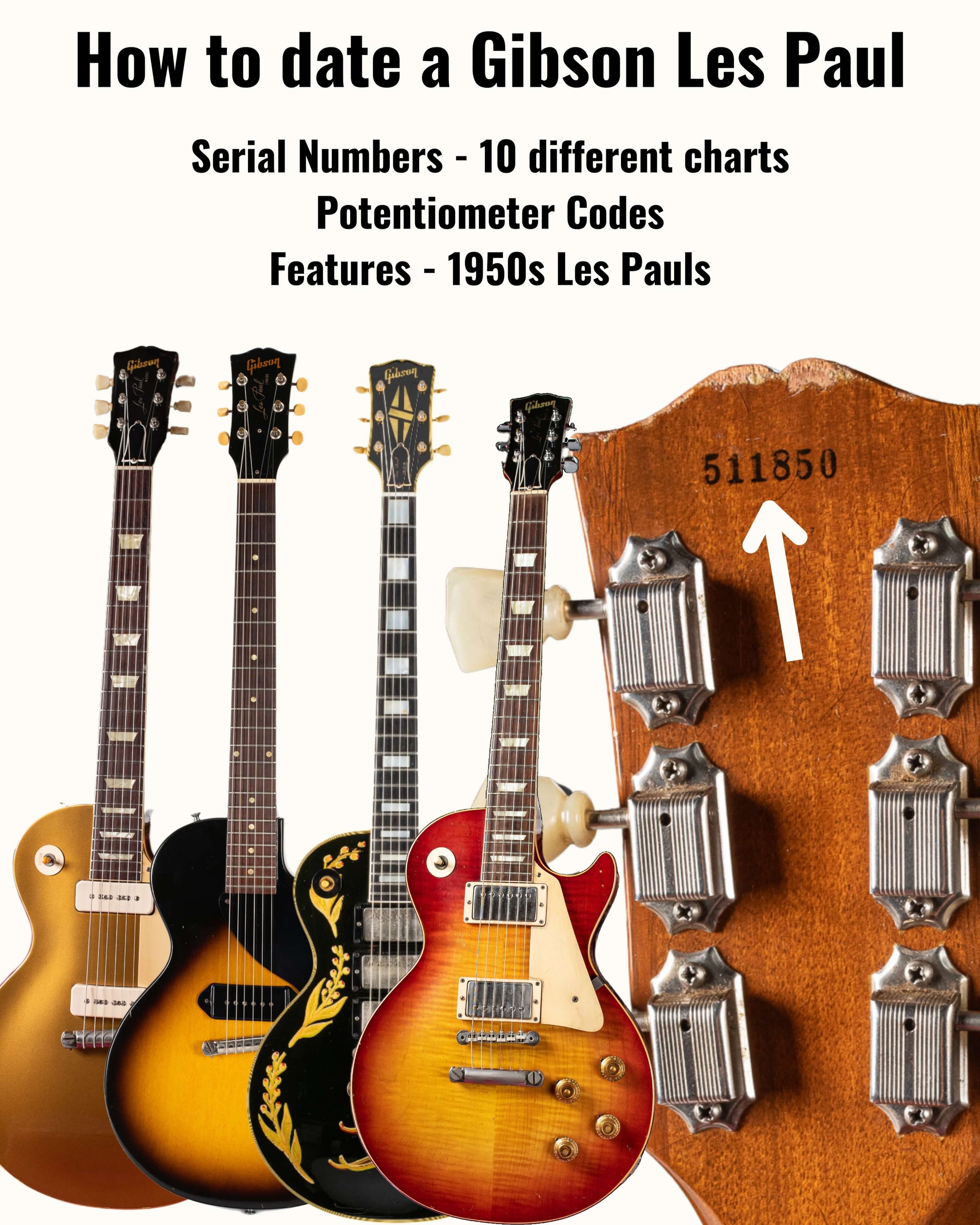 How to date a Gibson Les Paul: Serial numbers, potentiometer codes, an ...