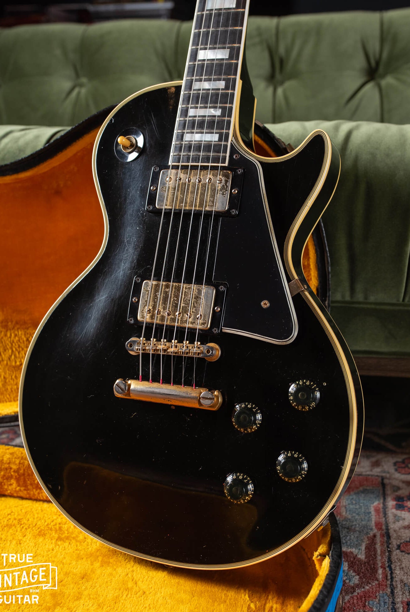 1958 Gibson Les Paul Custom Black with two humbucking pickups