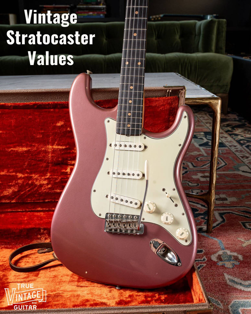 Fender Stratocaster values for 1950s and 1960s guitars