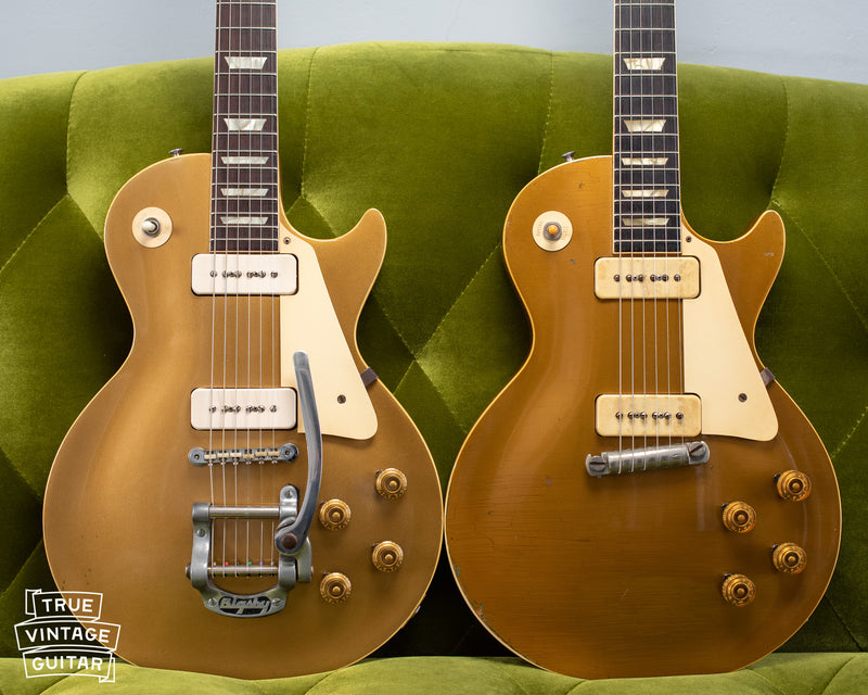 Vintage 1950s Gibson Les Paul goldtop guitars