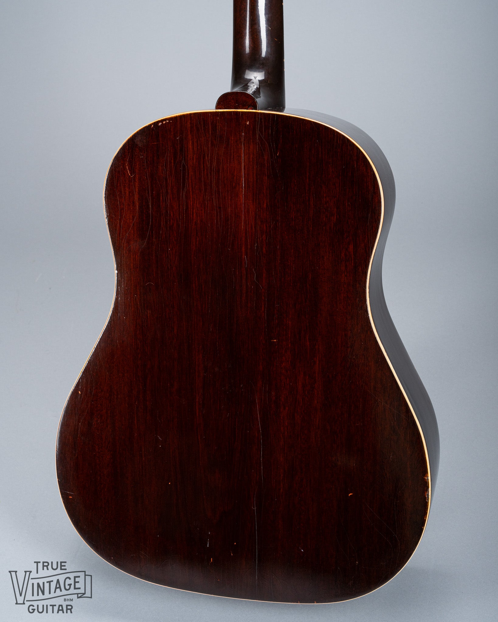 1939 Gibson J35 Sunburst Back of Body