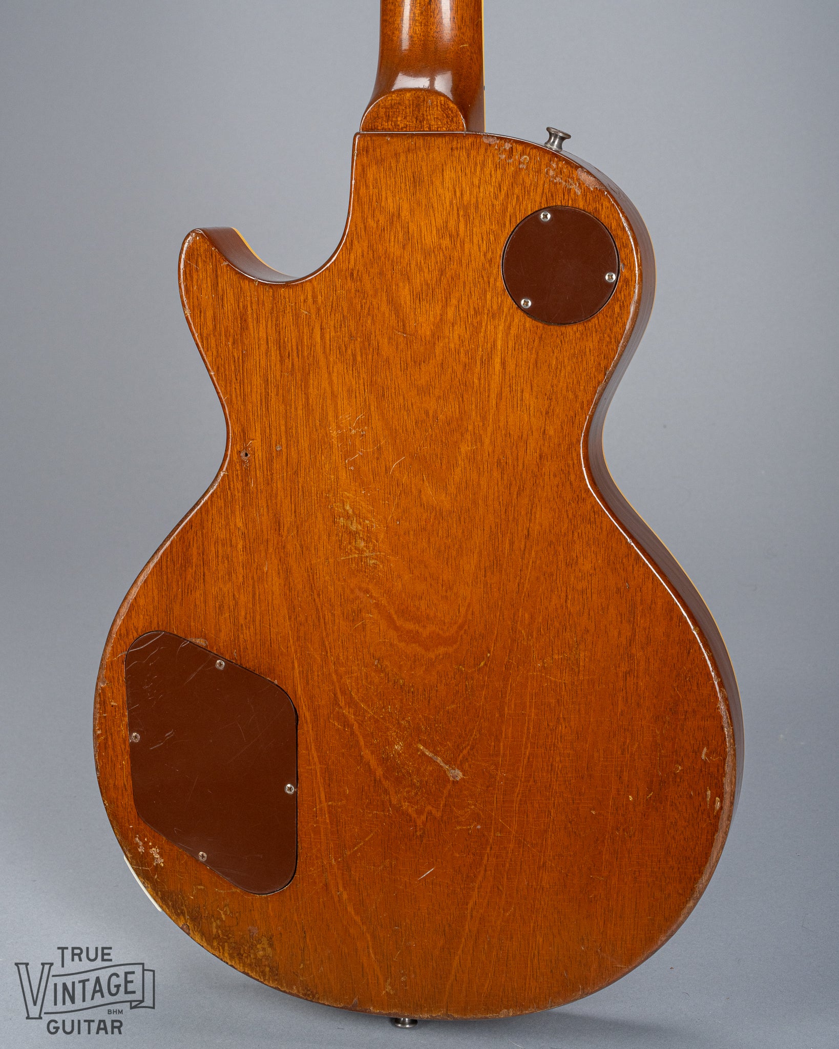 back of 1952 Gibson Les Paul Standard Goldtop guitar body