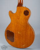 back of 1954 Gibson Les Paul Standard Goldtop guitar body p90 pickups neck heel joint back plate mahogany gibson