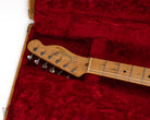 Front of 1956 Fender Telecaster Blond Headstock inside original hardshell case