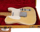 Front of 1956 Fender Telecaster Blond inside original hardshell case