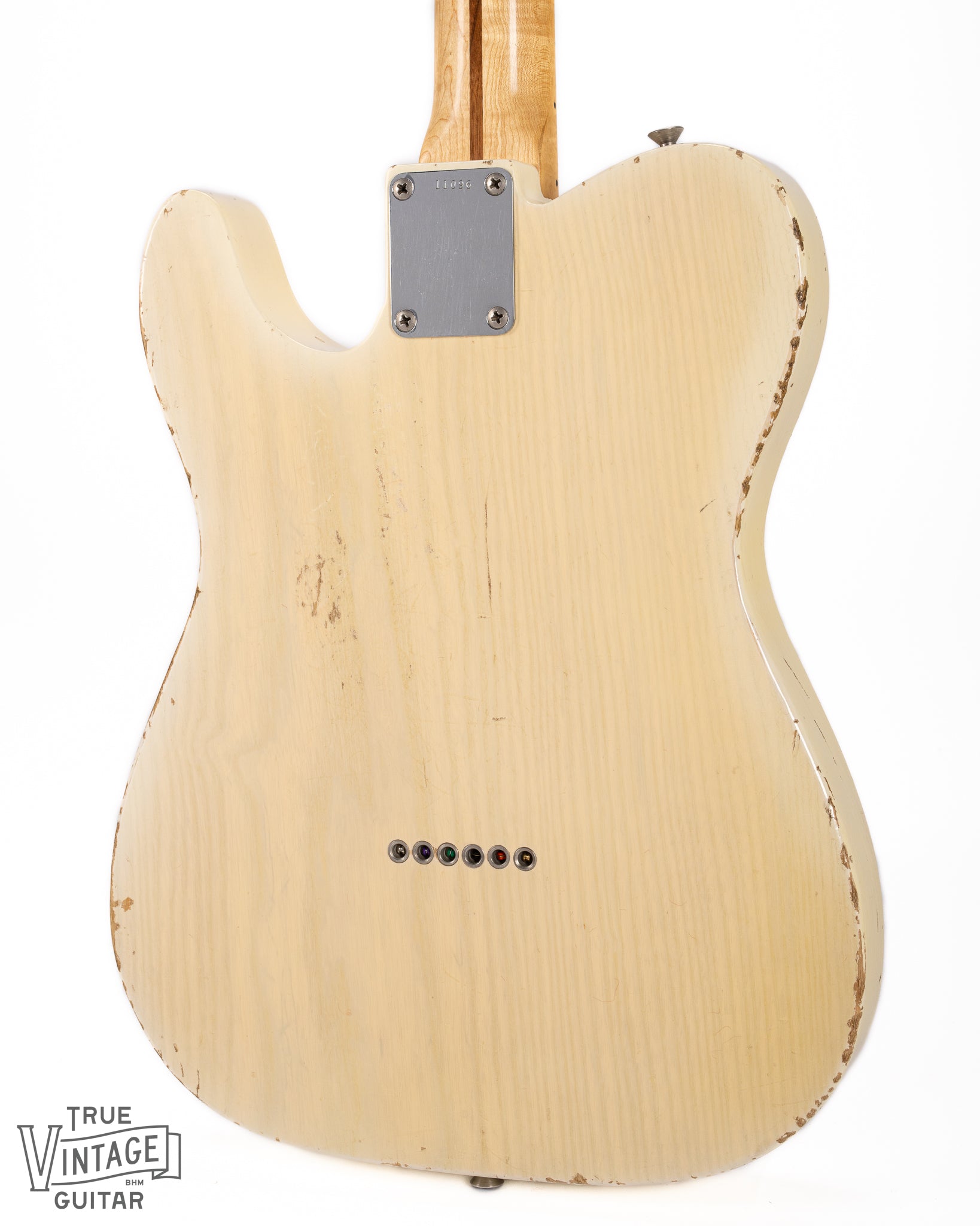 Back of 1956 Fender Telecaster Blond