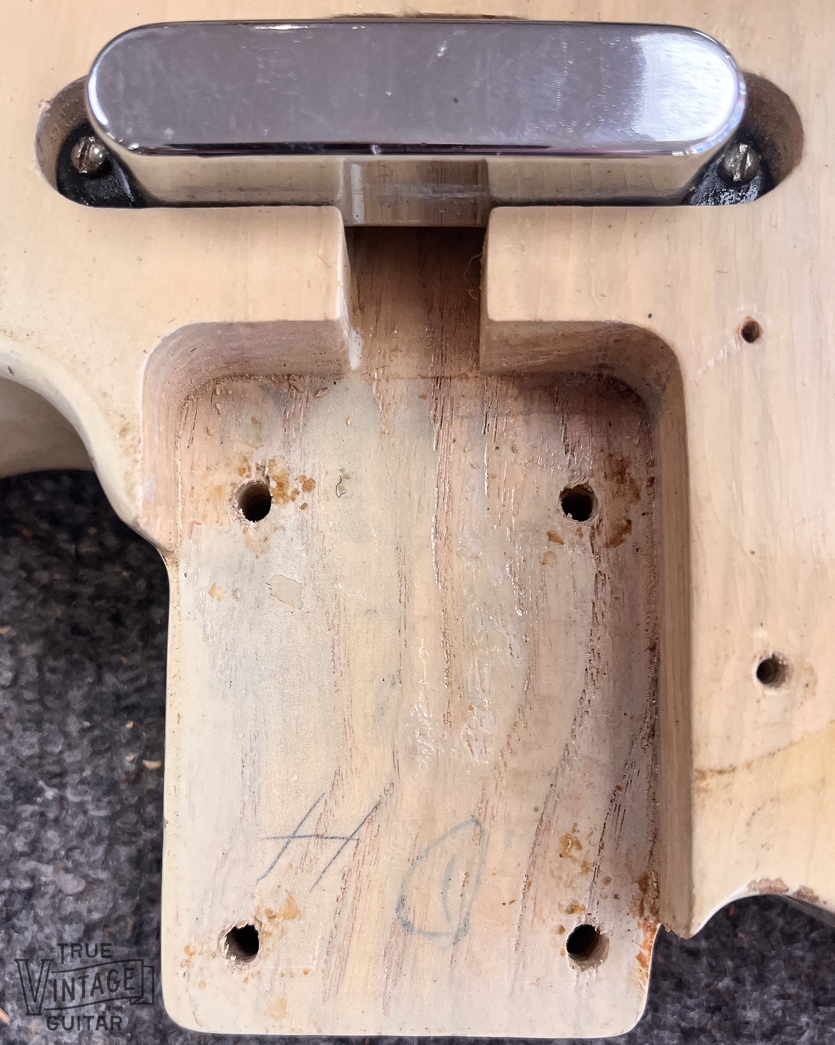 1956 Fender Telecaster Blond Neck Pocket