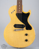 Front of Gibson Les Paul TV Model guitar model pickguard p90 fretboard bridge TV Yellow finish