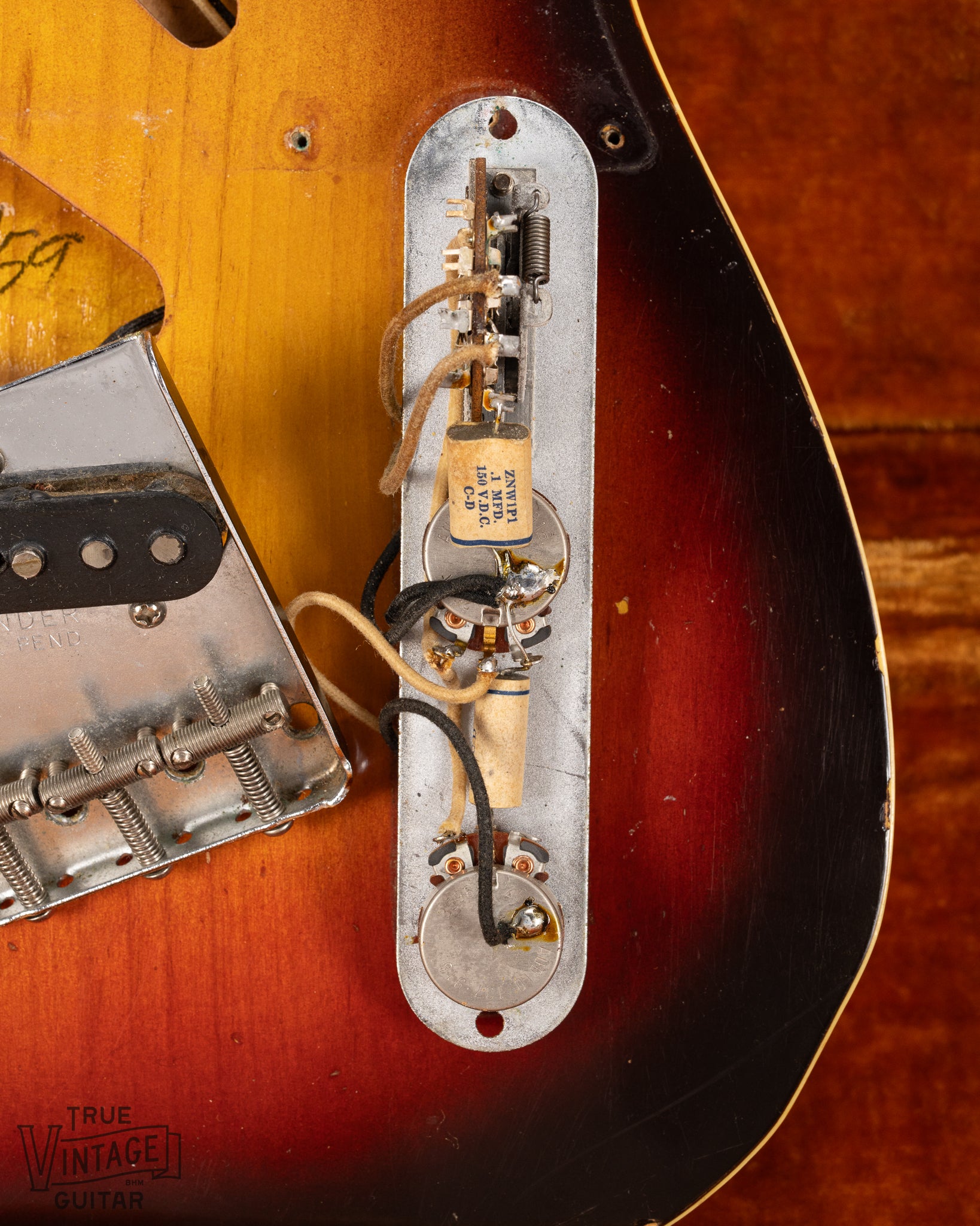 1959 Fender Custom Telecaster Sunburst pots, wiring, solder 