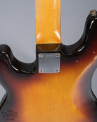 back of 1959 Fender Precision Bass P Bass Sunburst neck plate