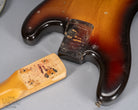 1959 Fender Precision Bass Sunburst Neck Pocket and back of the neck heel inside neck pocket neck screw holes