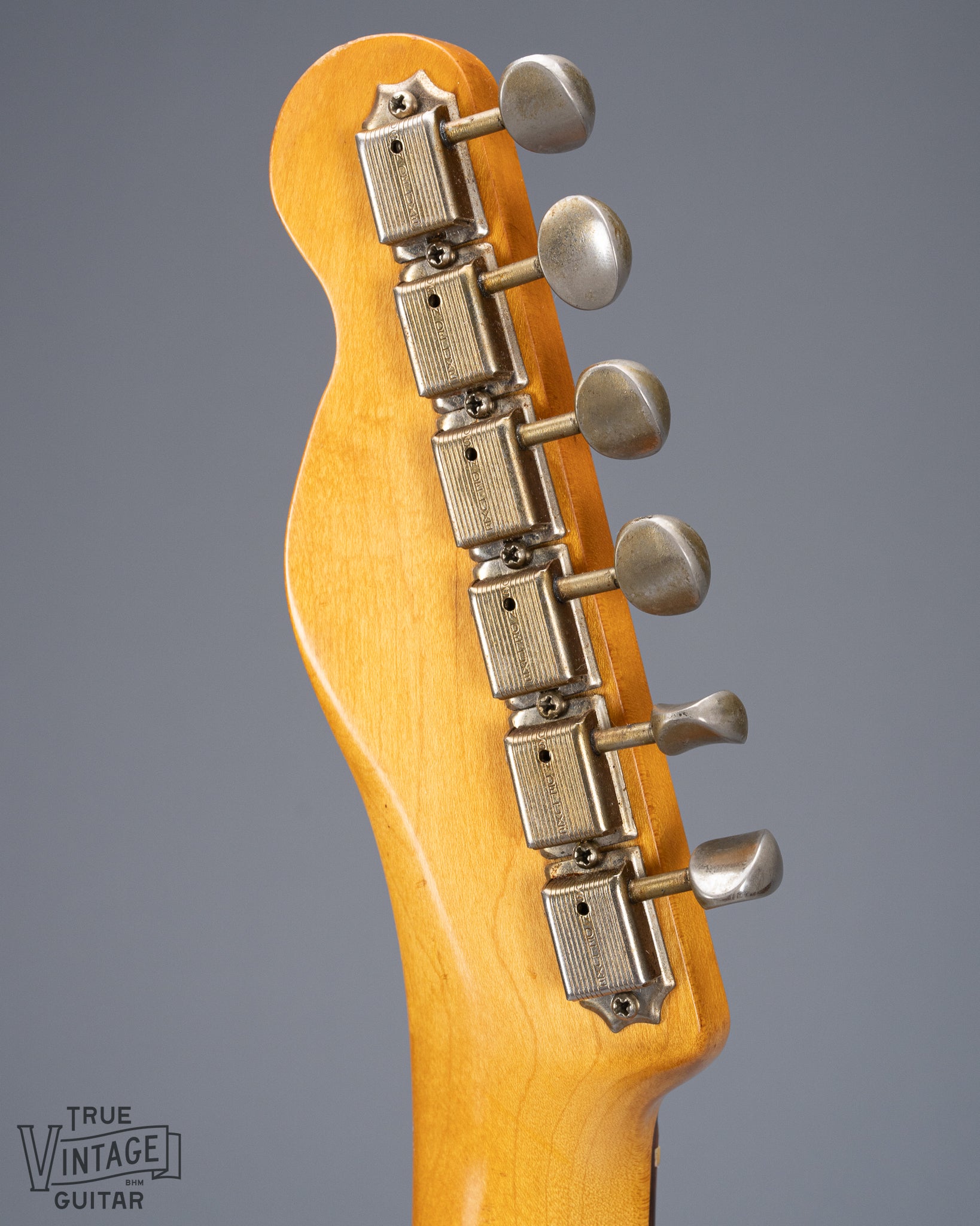 Back of 1959 Fender Telecaster Custom Sunburst Headstock