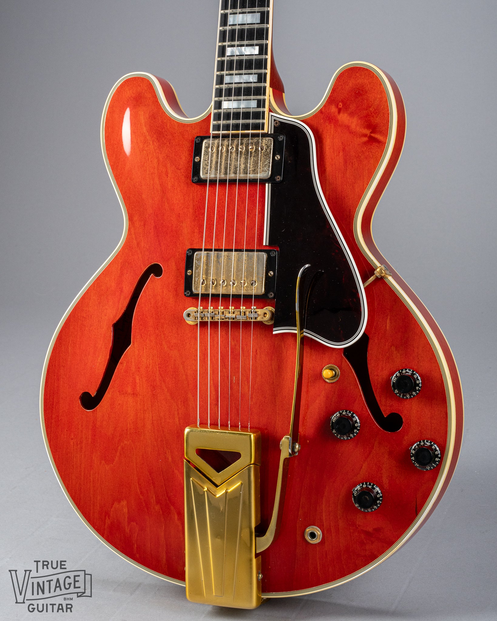 ギター Gibson ES-355 1959 Gibson ES-355 T Mono Watermelon Red Thin Top – True Vintage