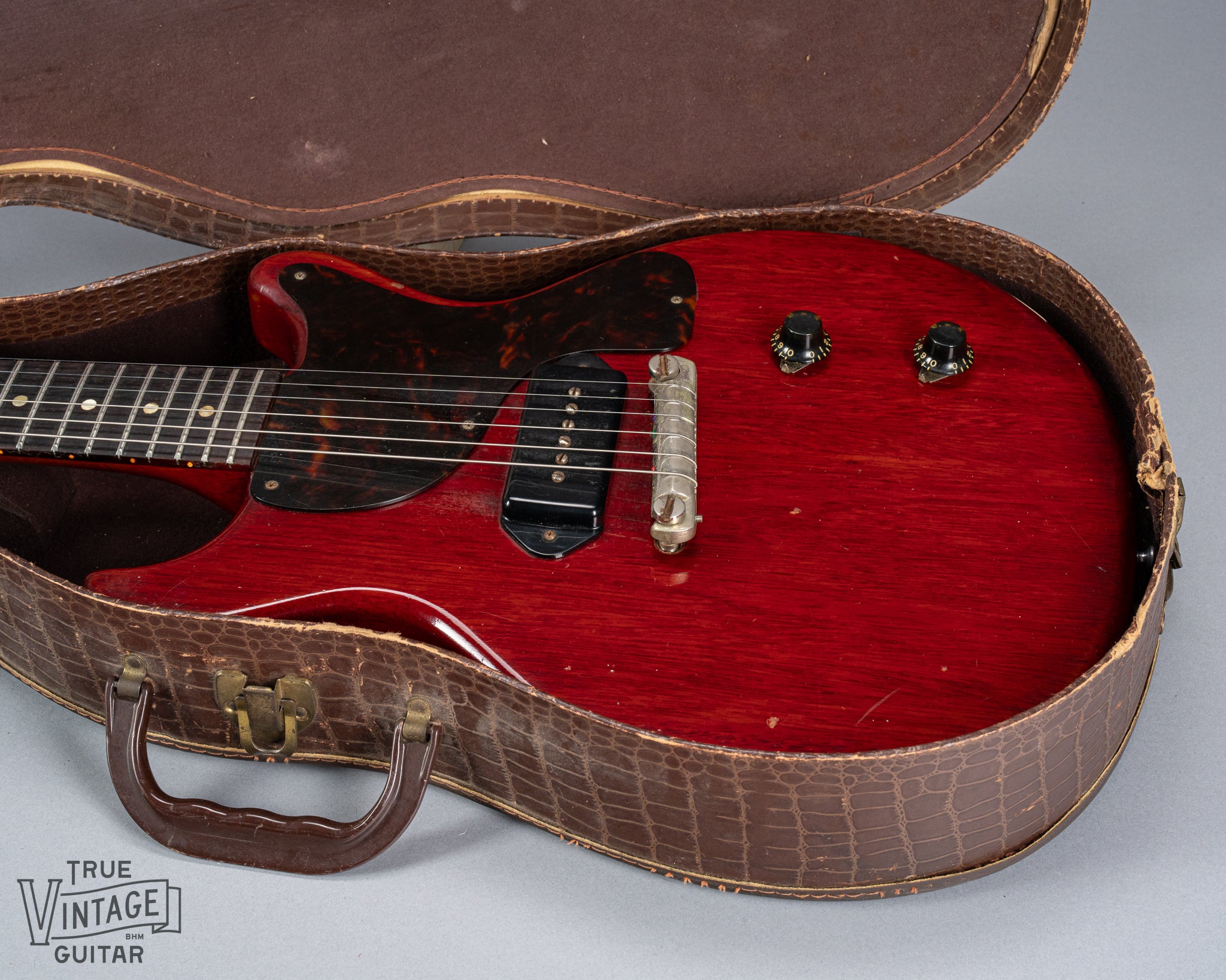1959 Gibson Les Paul Junior cherry guitar original gator case red guitar gibson