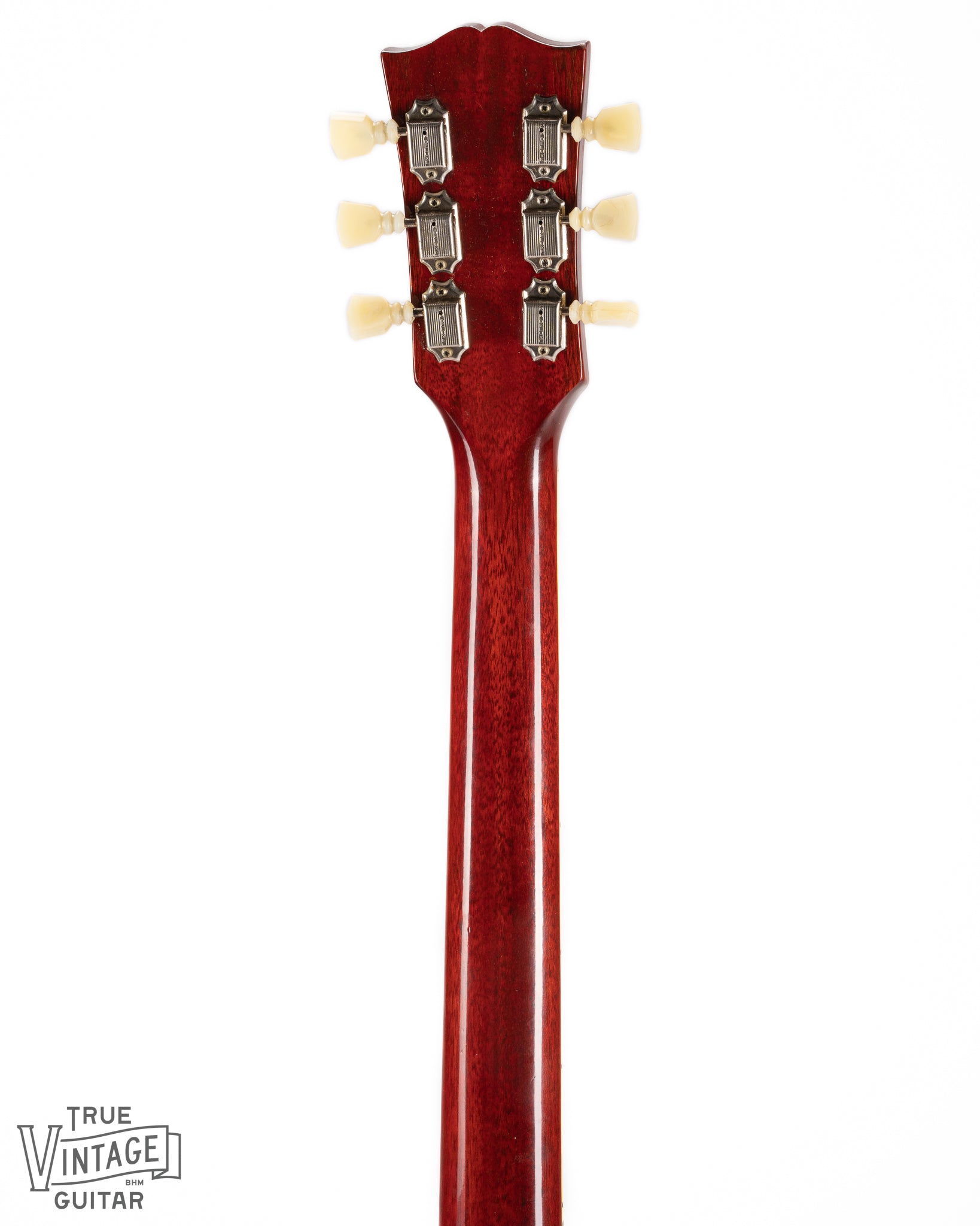 Cherry Red 1960 Gibson ES-335 Back of Neck and Headstock