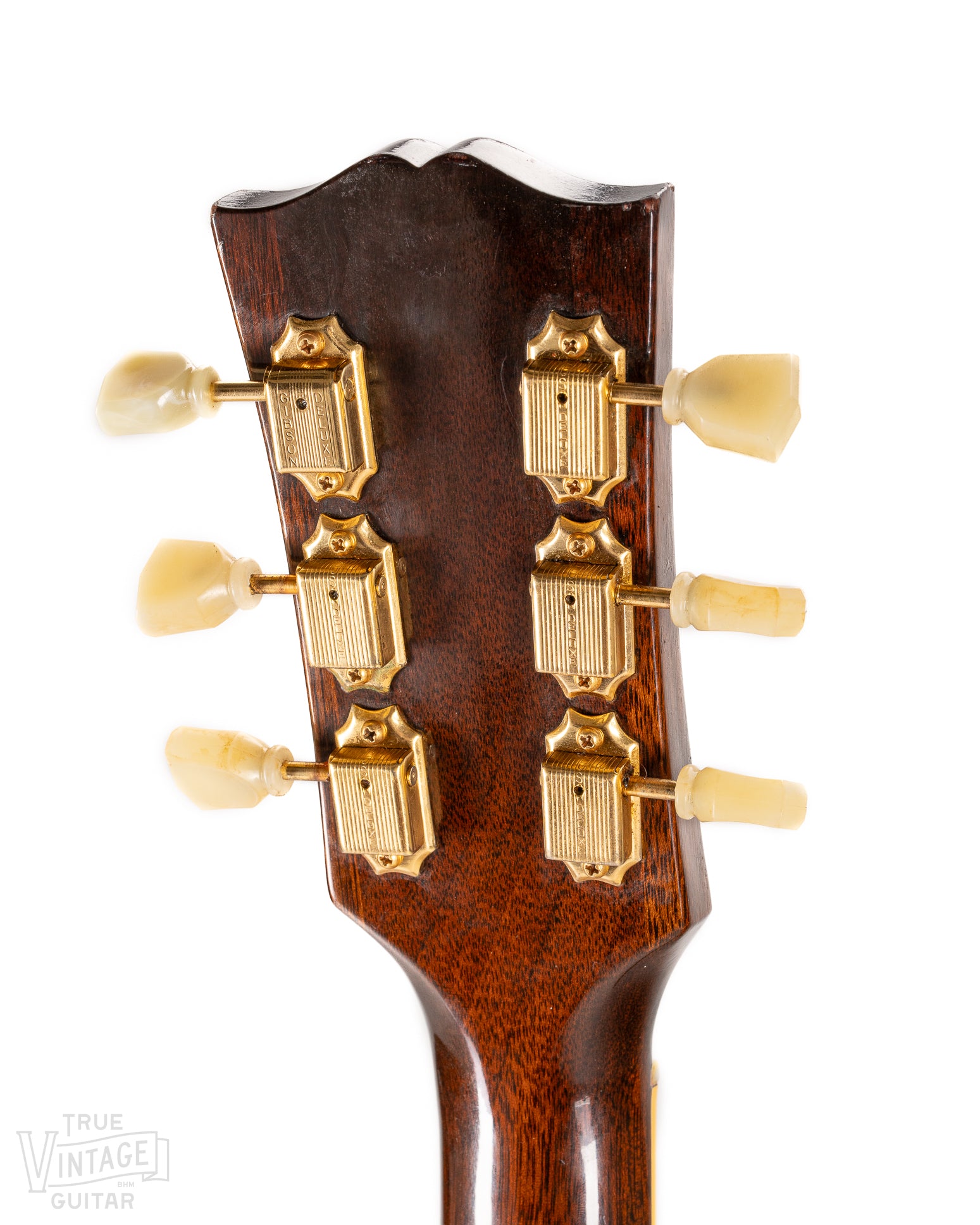 Back of 1960 Gibson ES-345 Headstock Sunburst