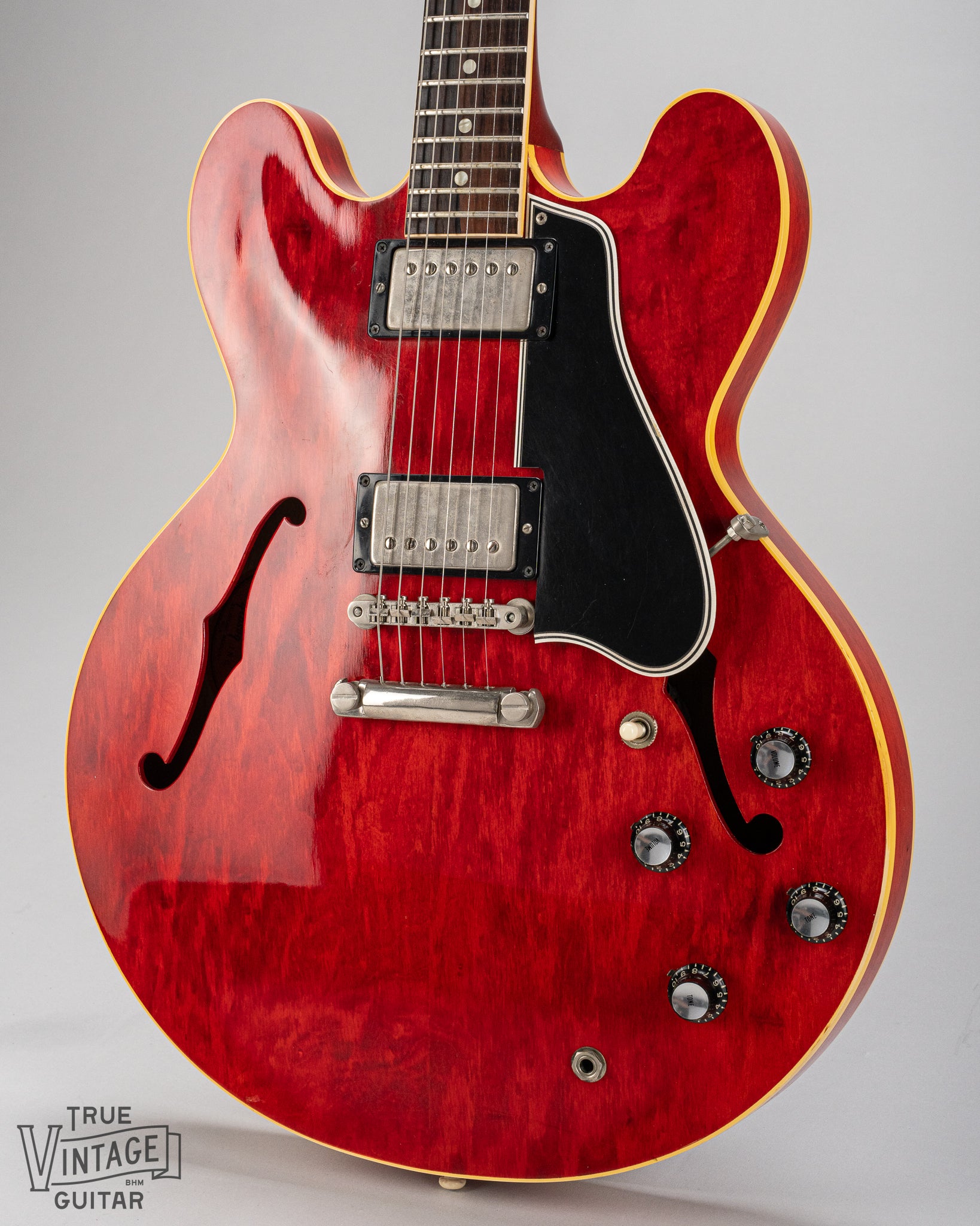 1960 Gibson ES-335 Cherry Red Long Guard – True Vintage Guitar