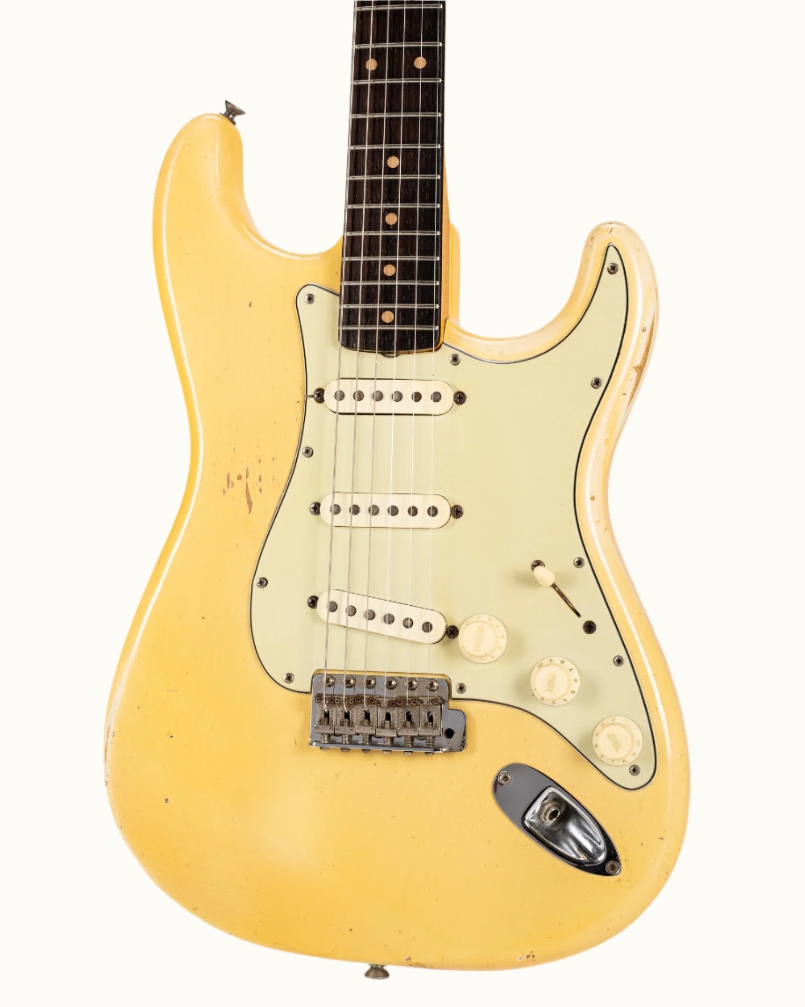 1961 Fender Stratocaster vintage collectible guitar in original Blond finish over Ash body