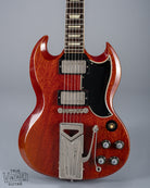 Front of 1961 Gibson Les Paul Standard Cherry Guitar PAF Sideways Vibrola 