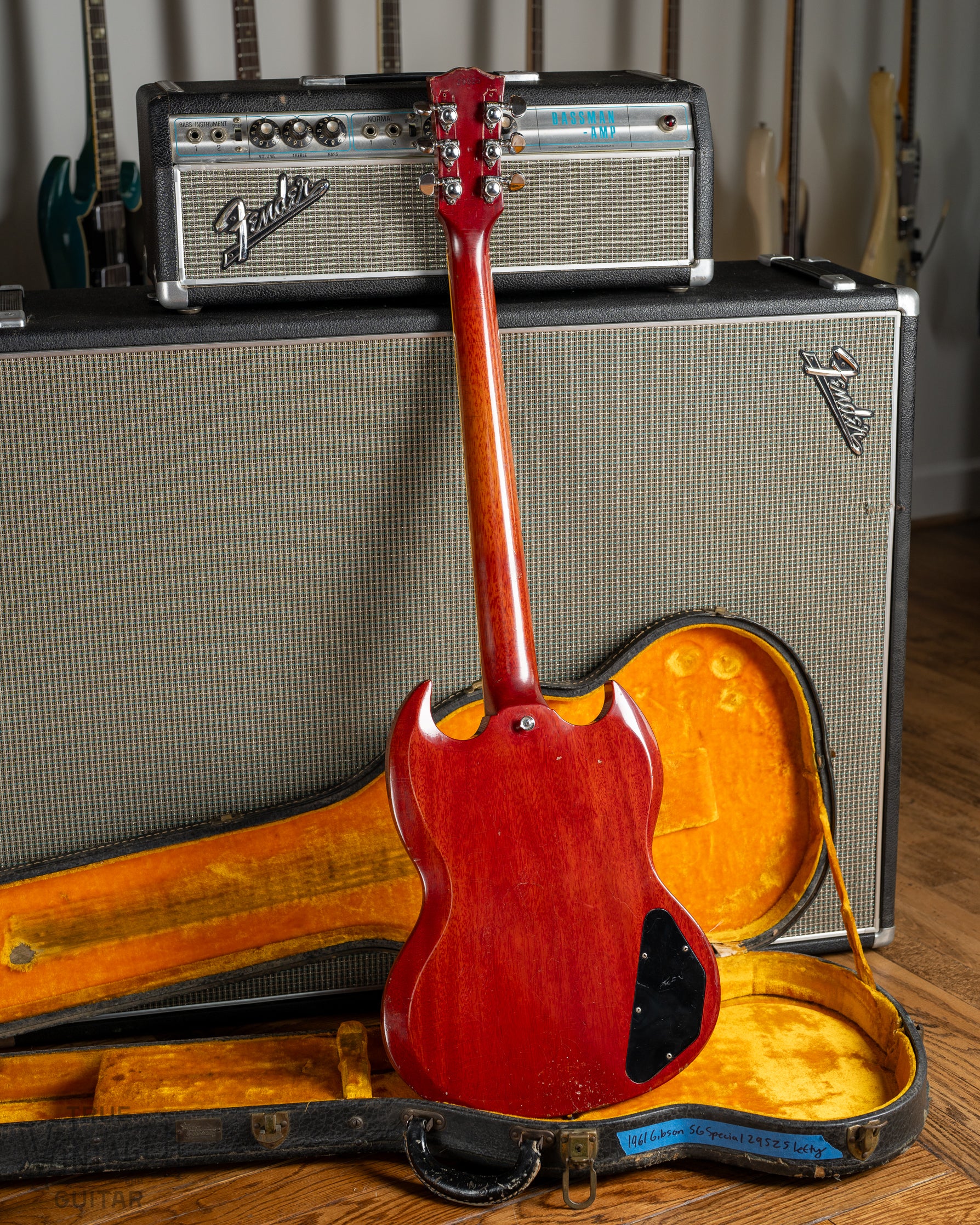 Back of 1961 Gibson SG Special 