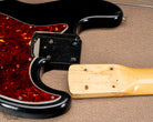 1962 Fender Jazz Bass custom color black custom color guitar tortoise shell pick guard neck pocket and neck heel 