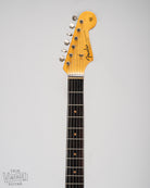 Front of the neck of 1962 Fender Stratocaster Olympic White
