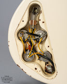 1962 Gibson SG Special white guitar pots, wiring, electronics, control cavity, input jack