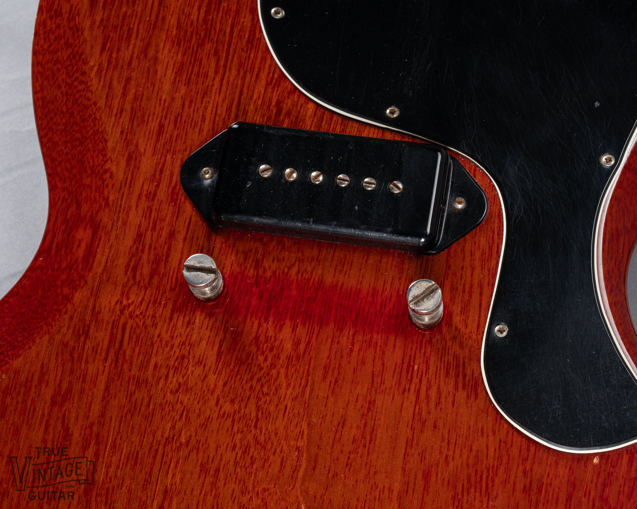 1964 Gibson SG Junior Cherry Bridge Posts Bushings Dog Ear P90 