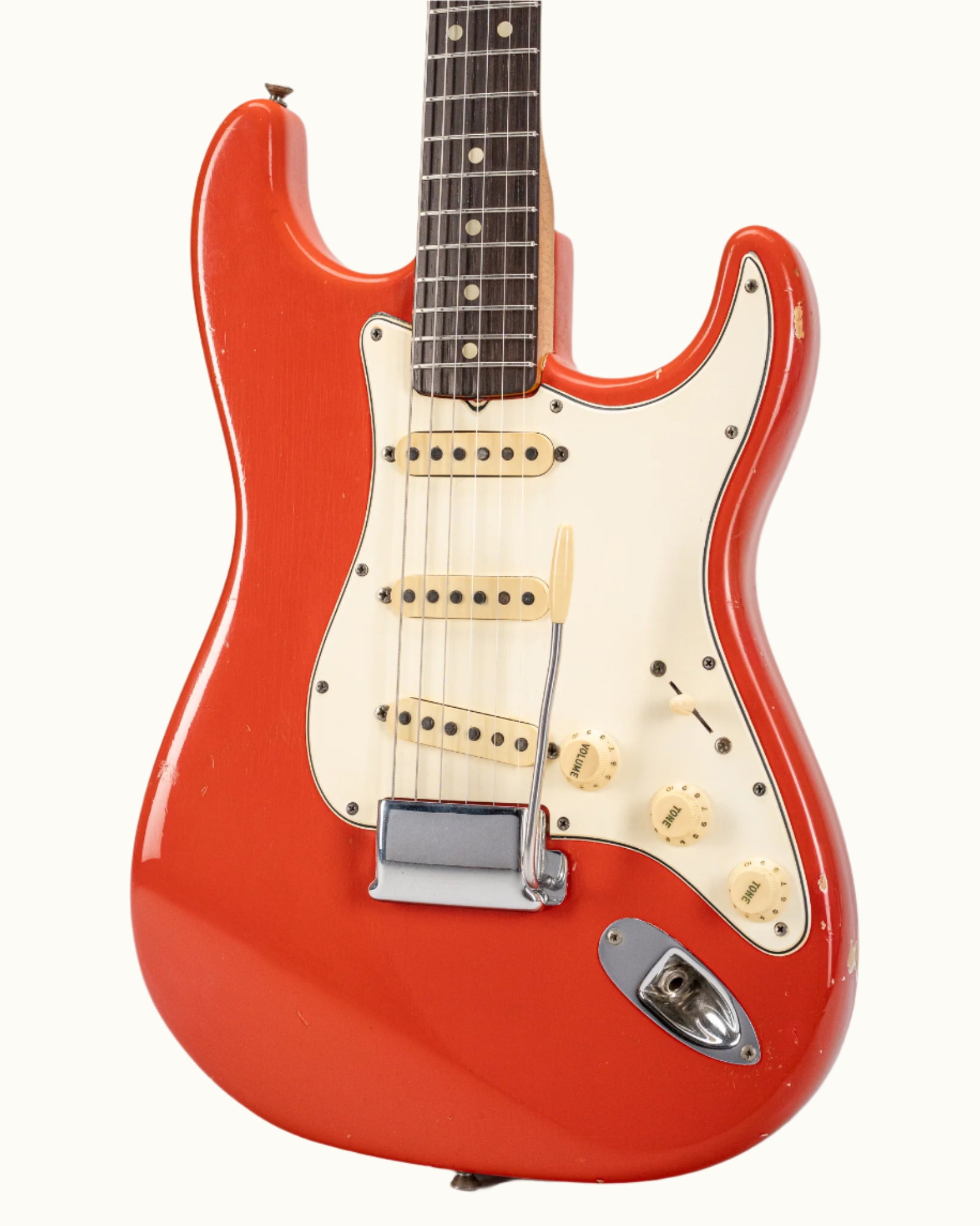 1964/1965 Fender Stratocaster Fiesta Red – True Vintage Guitar
