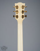 back of 1965 Gibson SG Custom white guitar three pickup with Bigsby B5 vibrato tailpiece neck and headstock