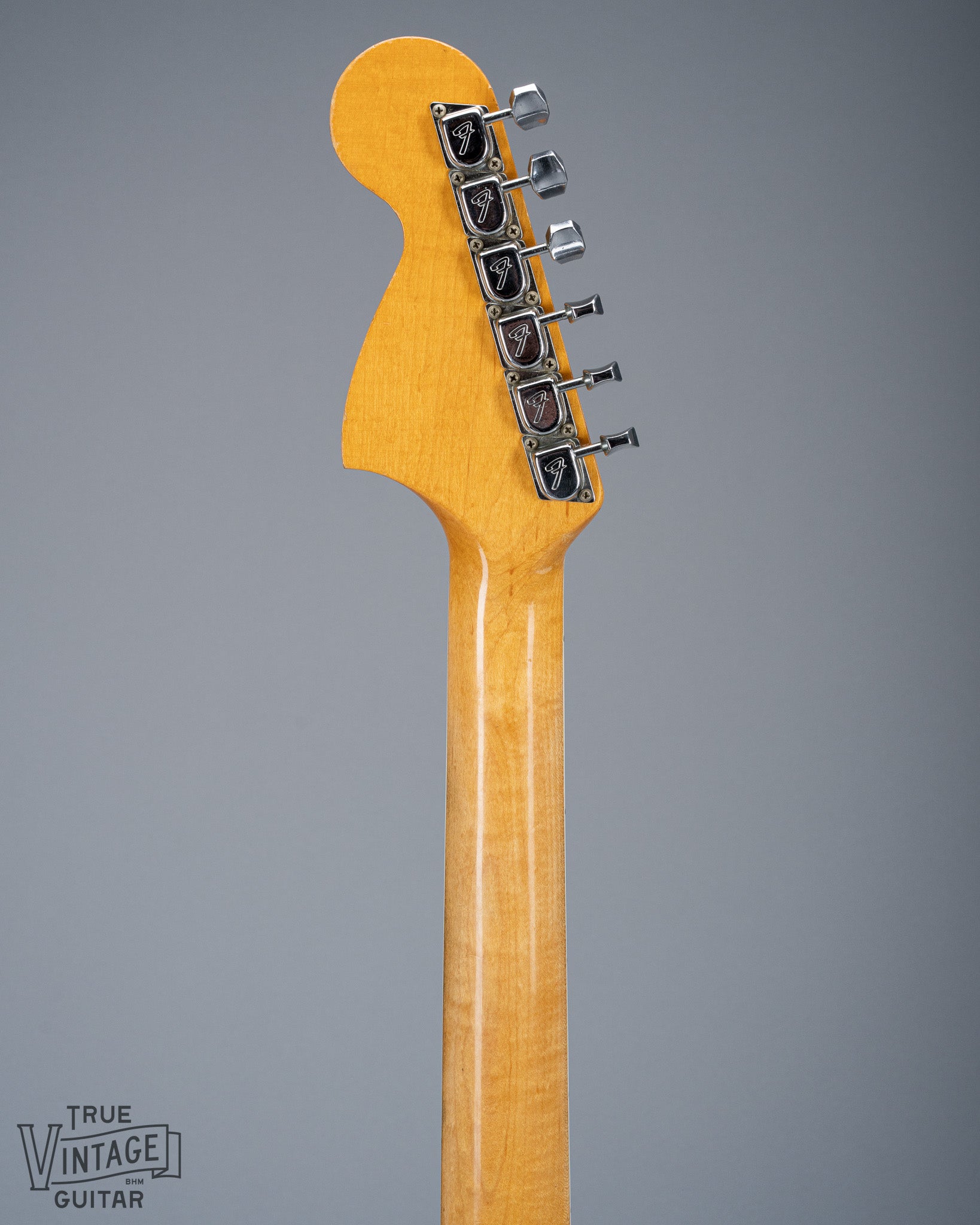 1966 Fender Jaguar Sunburst Back of Neck and Headstock