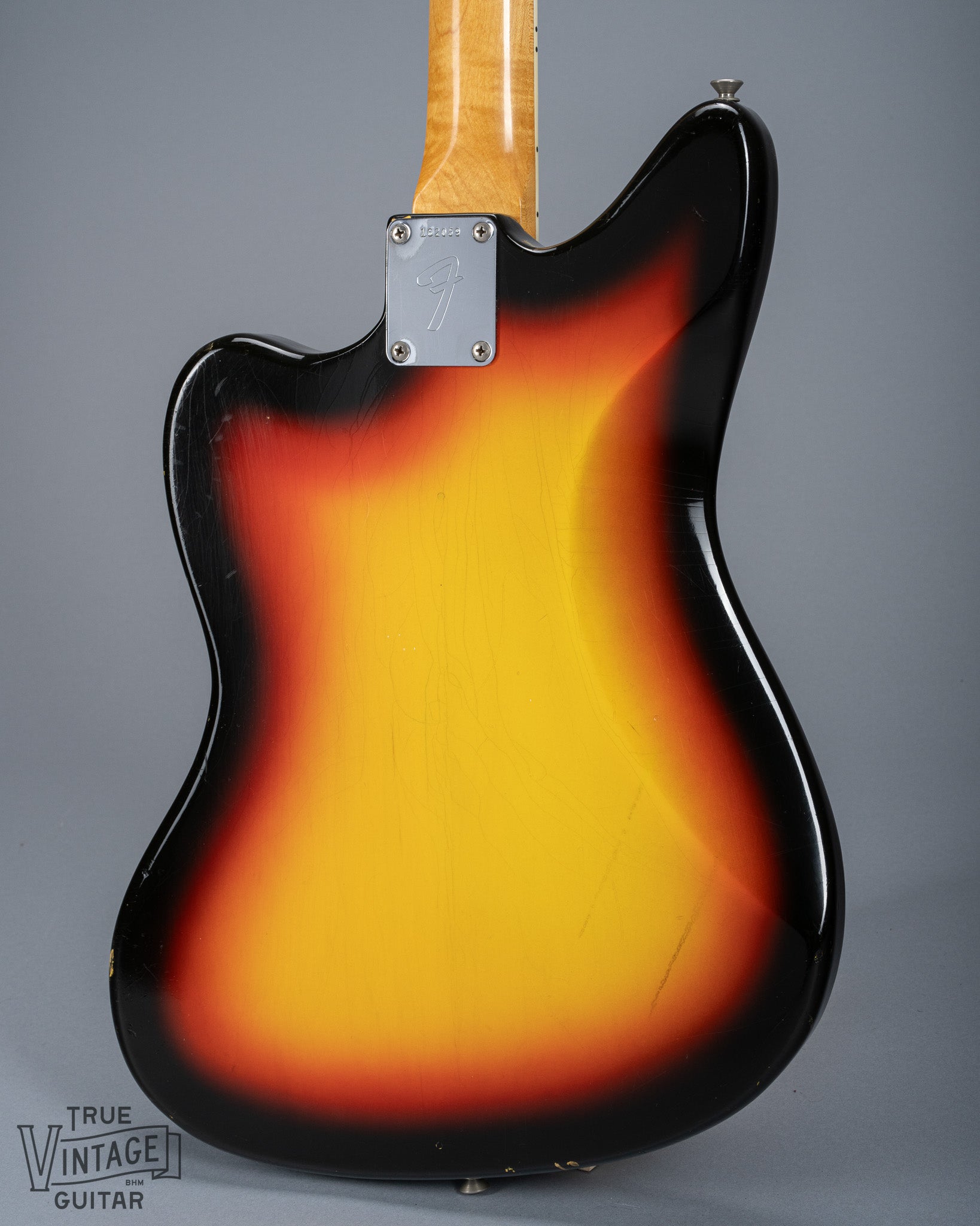 1966 Fender Jaguar Sunburst Back of Body