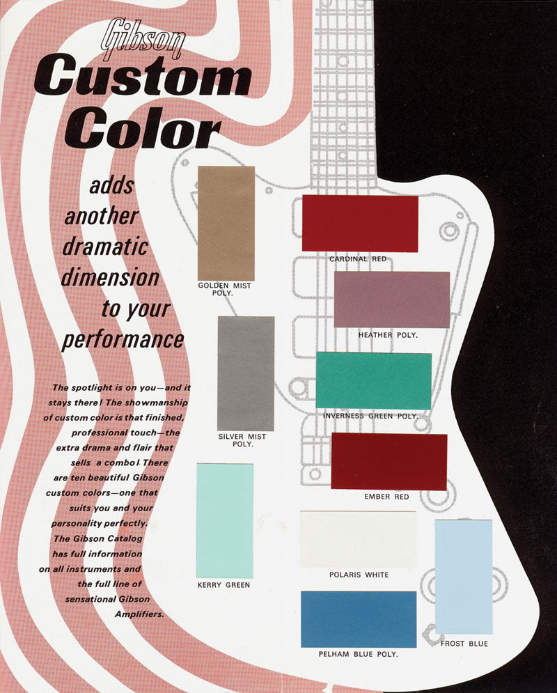 1966 Gibson Custom Color Chart