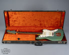 Front of 1966 Fender Jazzmaster Blue Ice Metallic Custom Color Guitar in original case