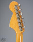 back of 1966 Fender Jazzmaster Blue Ice Metallic Custom Color Guitar headstock and tuners