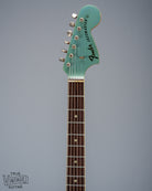 Front of 1966 Fender Jazzmaster Blue Ice Metallic Custom Color Guitar neck and matching headstock