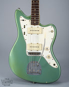 Front of 1966 Fender Jazzmaster Blue Ice Metallic Custom Color Guitar pickups controls hardware