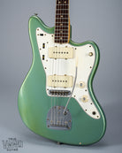 Front of 1966 Fender Jazzmaster Blue Ice Metallic Custom Color Guitar pickups controls hardware