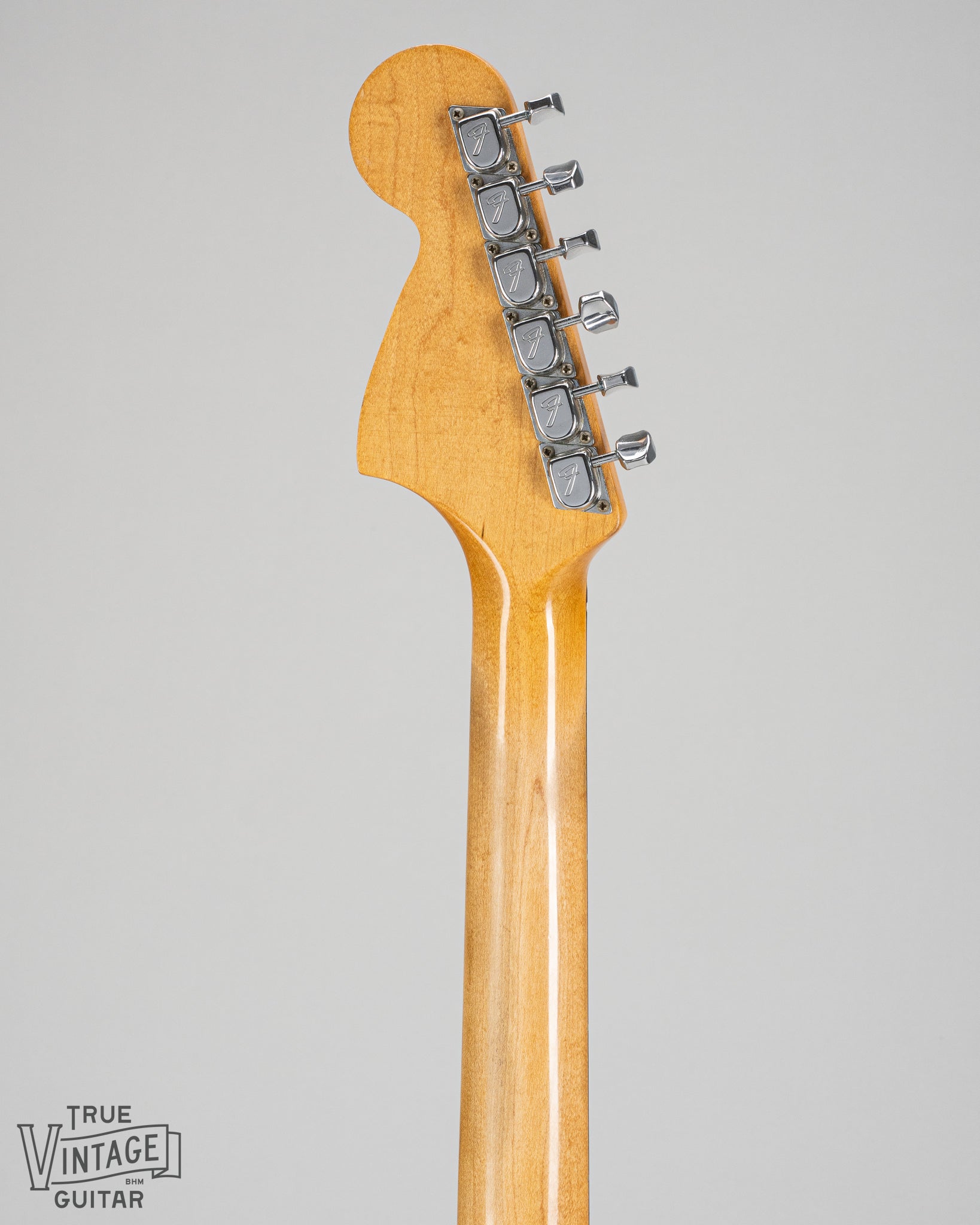 1967 fender Stratocaster Sunburst guitar back of neck and headstock