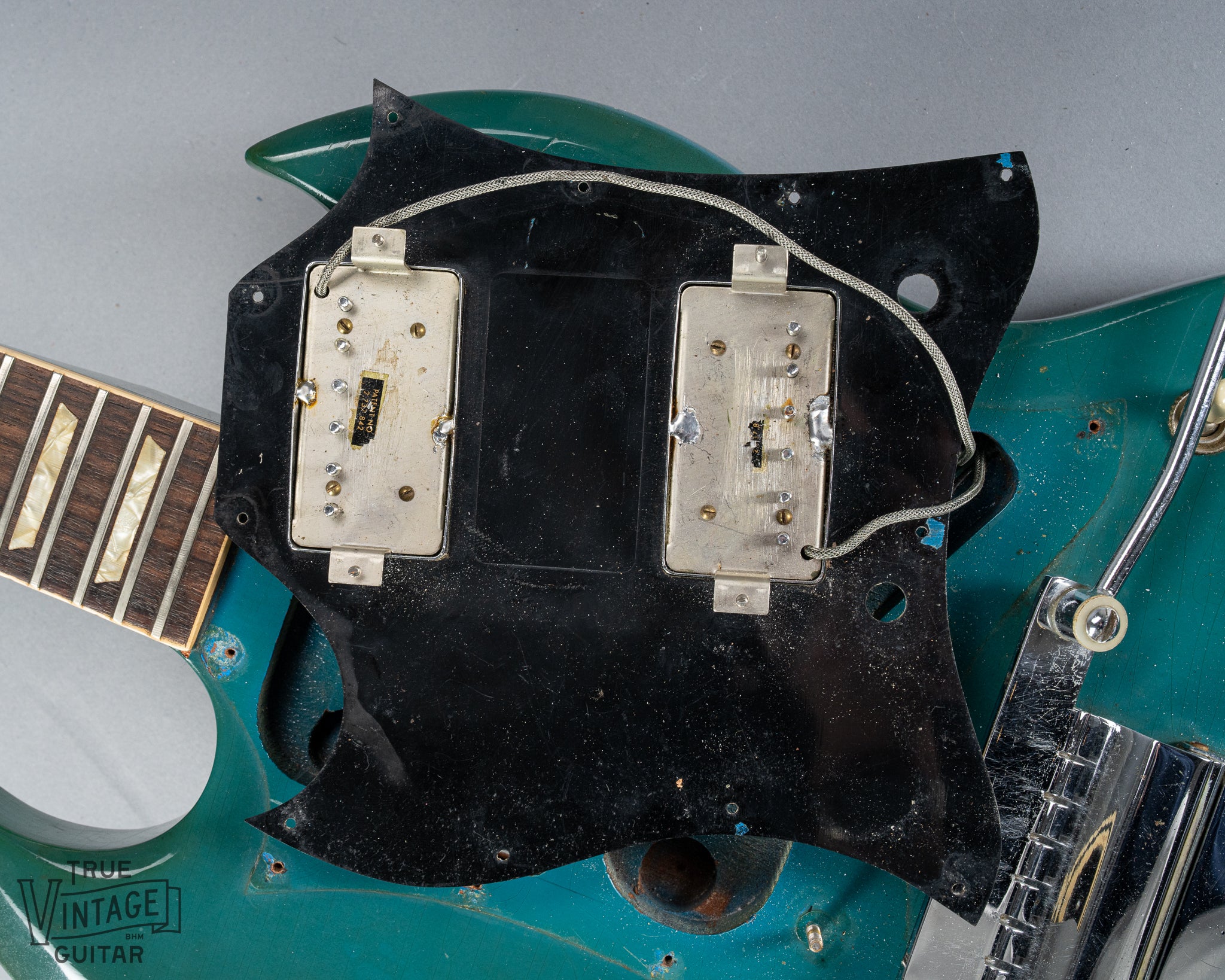 1971 Gibson SG Standard Custom Blue pickups