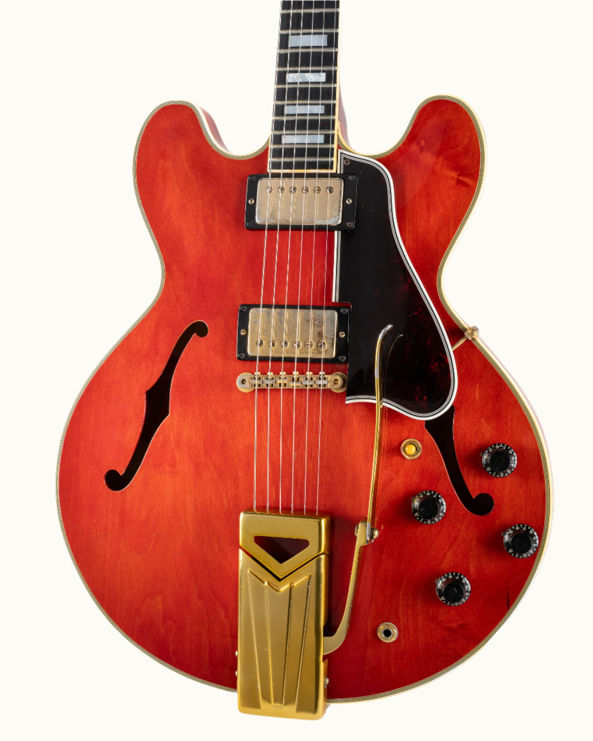1959 Gibson ES-355 red mono side pull guitar