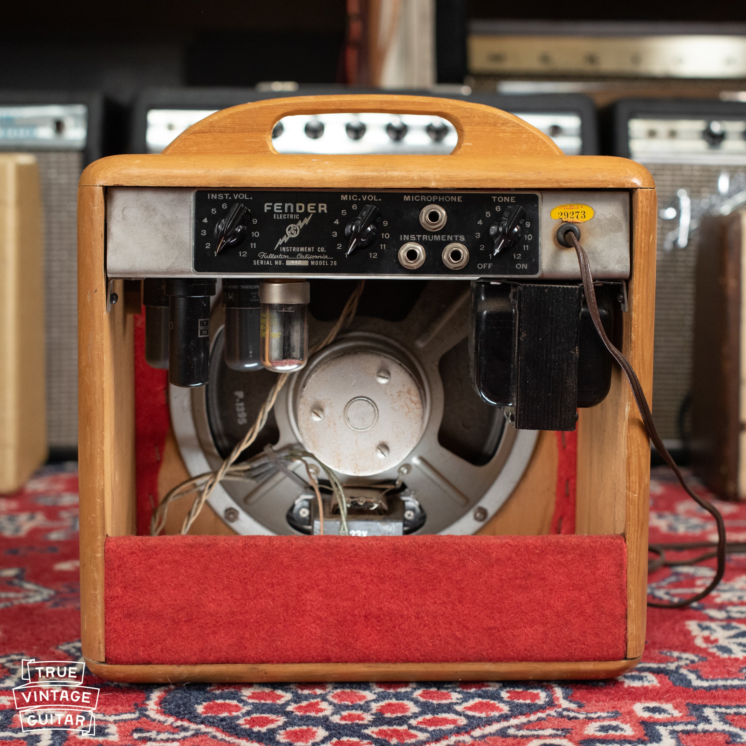 Vintage Fender Woody guitar amp