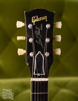 Headstock, Vintage 1954 Gibson Les Paul goldtop