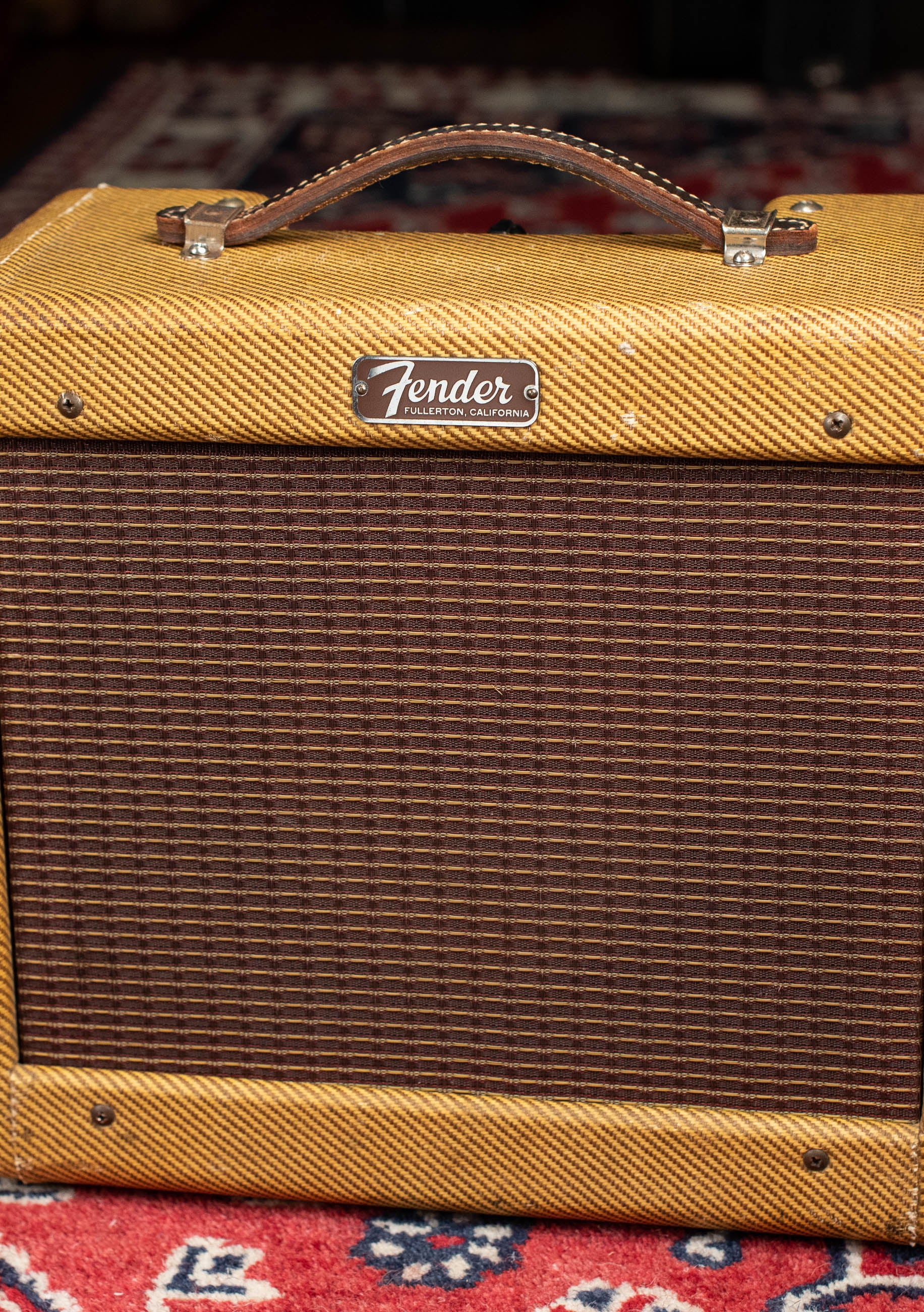 Vintage 1957 Fender Champ guitar amp tweed