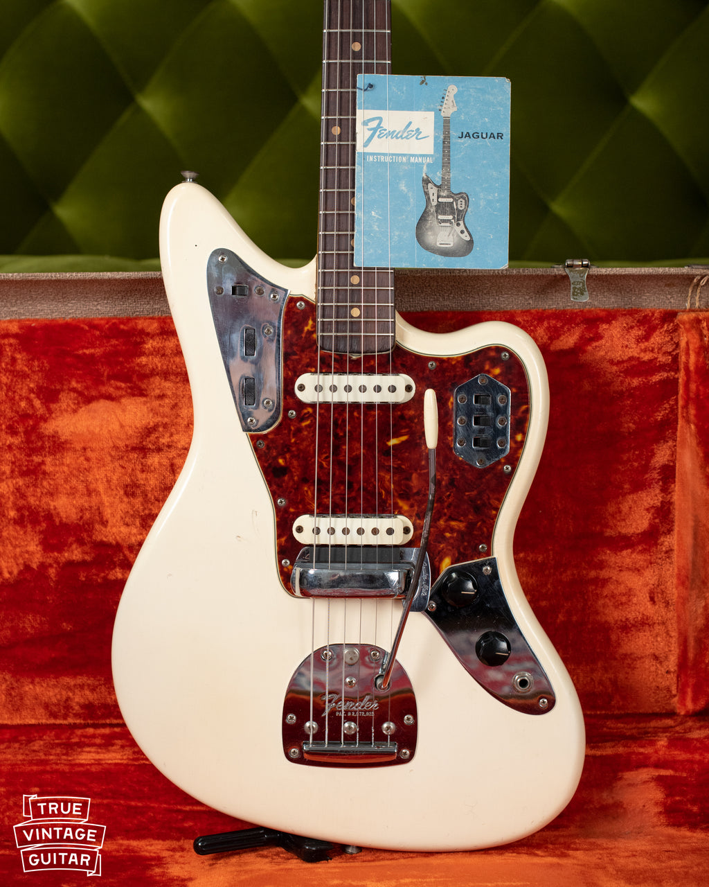 1962 Fender Jaguar Olympic White guitar