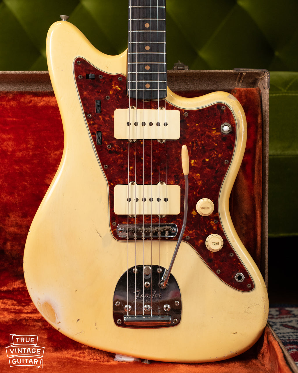 Vintage 1963 Fender Jazzmaster Blond Blonde Ash guitar