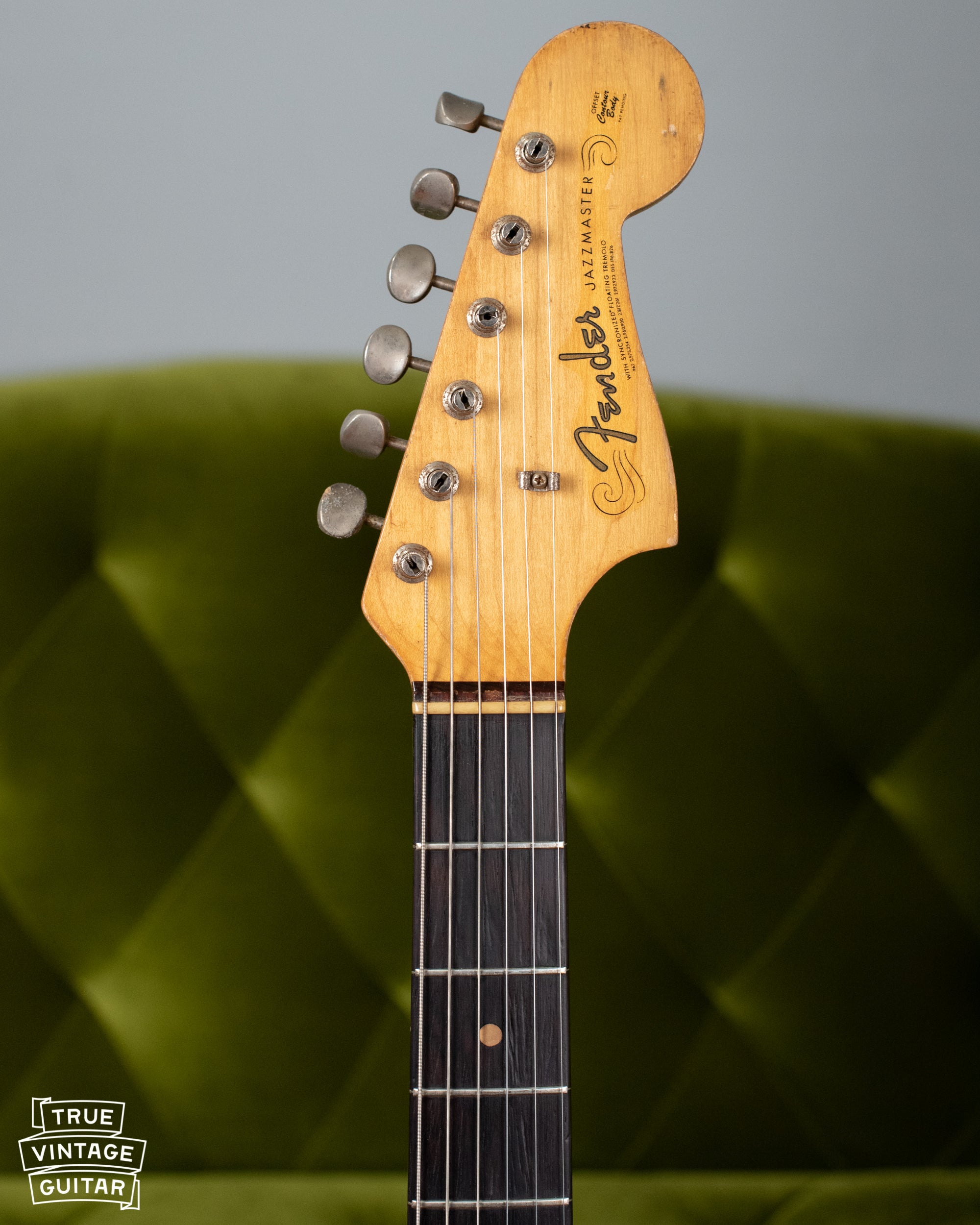 spaghetti Fender logo Jazzmaster