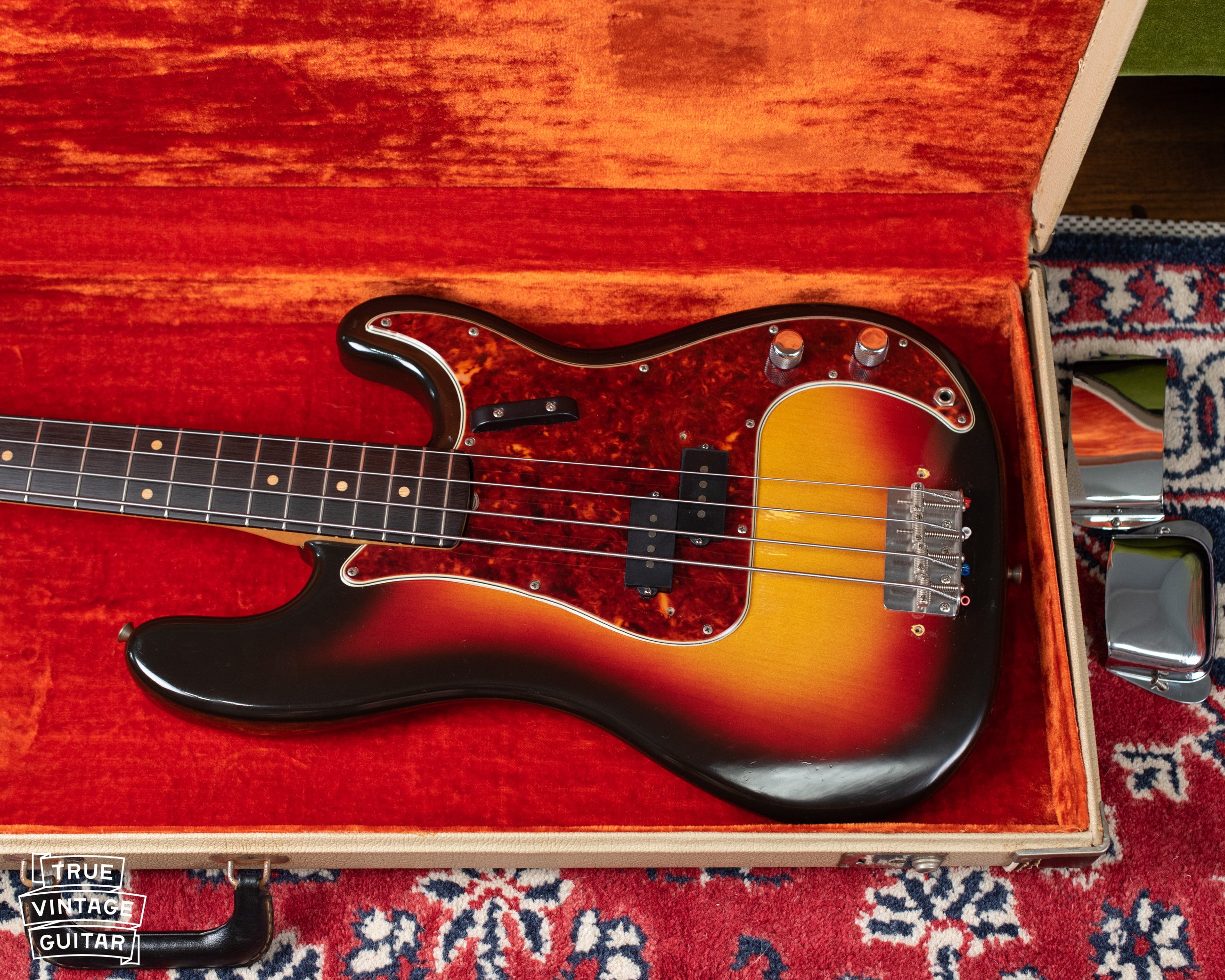 1963 Fender Precision Bass Sunburst – True Vintage Guitar
