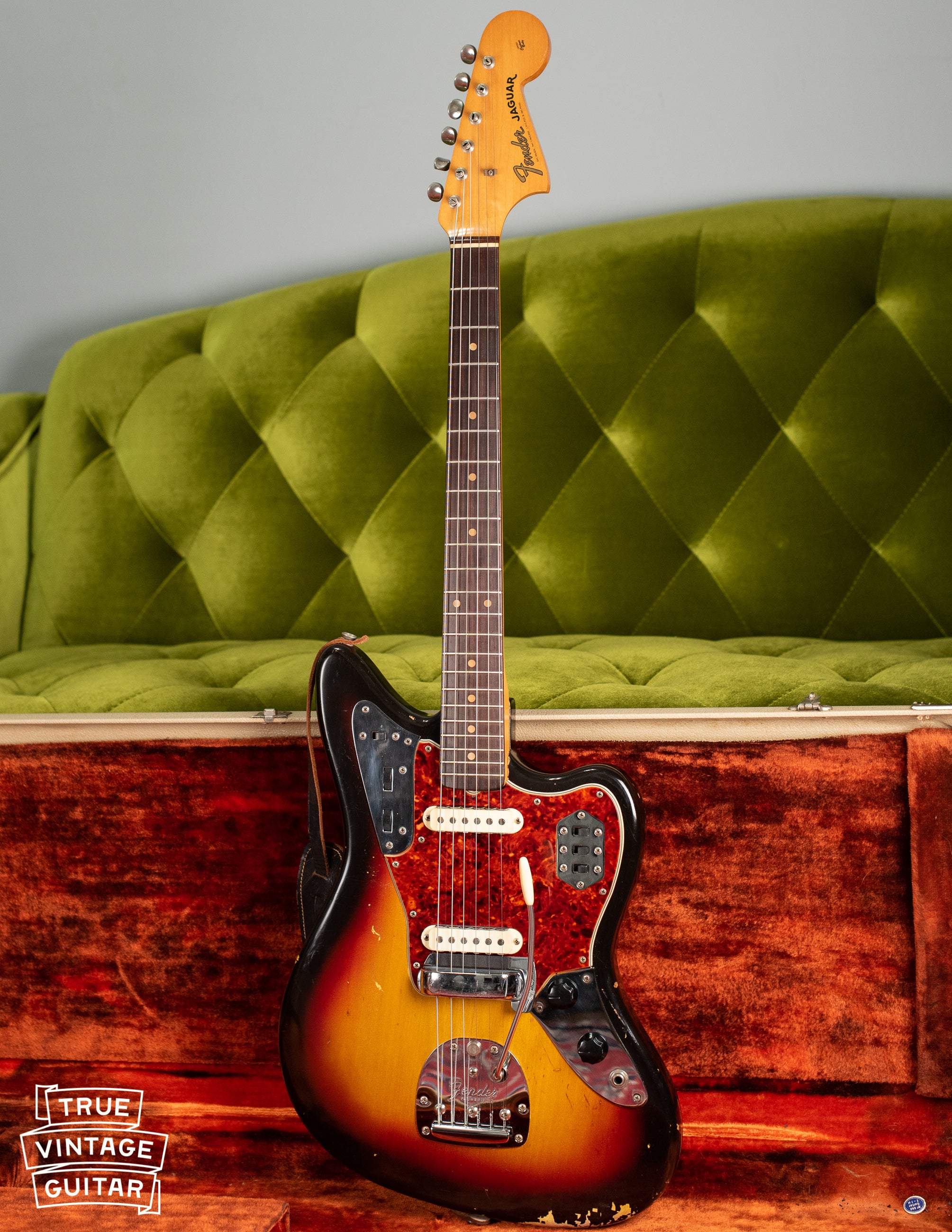 1963 Fender Jaguar Sunburst – True Vintage Guitar
